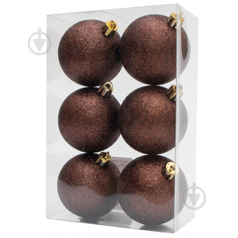 Набор елочных шаров Девилон 251536 d60 мм 6 шт./уп. - фото 1 Набор елочных шаров Девилон 251536 d60 мм 6 шт./уп. - фото 1