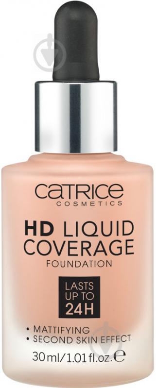 Тональна основа Catrice HD Liquid Coverage Foundation №040 Warm Beige 30 мл - фото 1