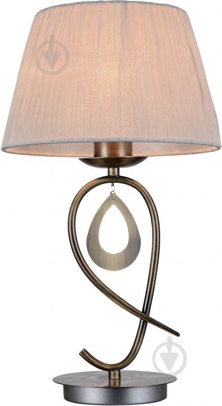 Настільна лампа декоративна Victoria Lighting 1x40 Вт E27 антична бронза Lin/TL1 antique bronze - фото 1