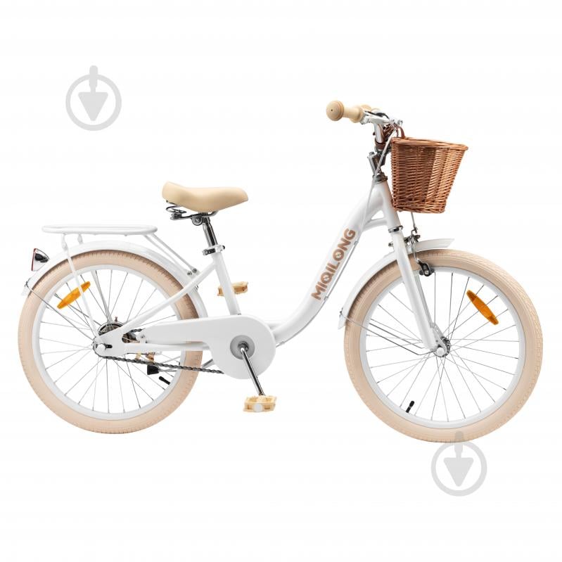 Велосипед детский Miqilong белый RBB-LS20-PEARL - фото 1 Велосипед детский Miqilong белый RBB-LS20-PEARL - фото 1