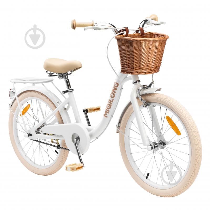 Велосипед детский Miqilong белый RBB-LS20-PEARL - фото 2 Велосипед детский Miqilong белый RBB-LS20-PEARL - фото 2
