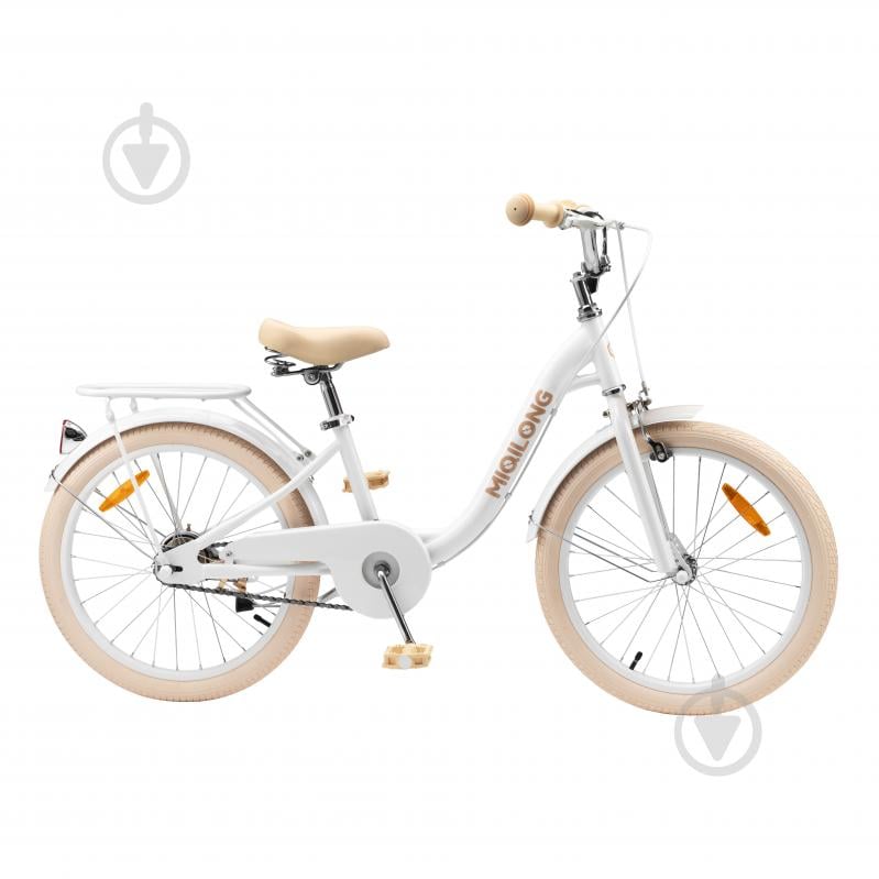 Велосипед детский Miqilong белый RBB-LS20-PEARL - фото 4 Велосипед детский Miqilong белый RBB-LS20-PEARL - фото 4