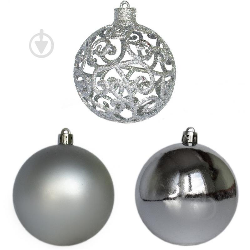 Набор елочных шаров Девилон 251642 d80 мм 3 шт./уп. - фото 2