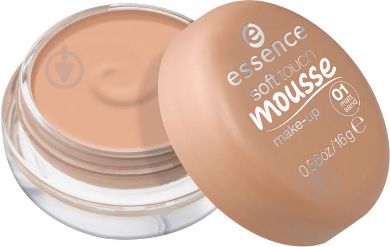 Мусс тональный Essence Soft Touch Mousse №01 Matt Sand 16 г - фото 1