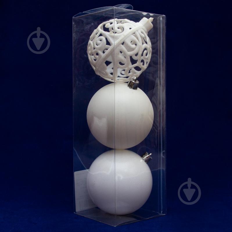 Набор елочных шаров Девилон 251673 d80 мм 3 шт./уп. - фото 2 Набор елочных шаров Девилон 251673 d80 мм 3 шт./уп. - фото 2