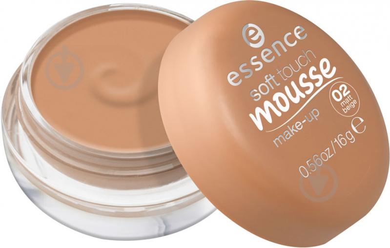 Мусс тональный Essence Soft Touch Mousse №02 Matt Beige 16 г - фото 1