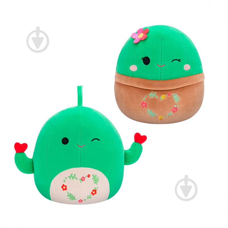 М'яка іграшка SQUISHMALLOWS Друзі Кактуси 2 шт. 19 см різнокольоровий SQVA00845 - фото 1