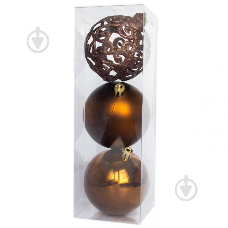 Набор елочных шаров Девилон 251680 d80 мм 3 шт./уп. - фото 2 Набор елочных шаров Девилон 251680 d80 мм 3 шт./уп. - фото 2