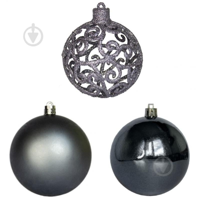 Набор елочных шаров Девилон 251697 d80 мм 3 шт./уп. - фото 1