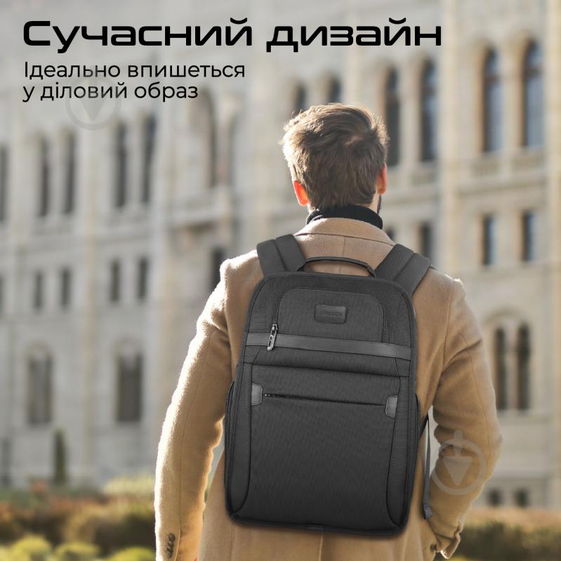 Рюкзак Promate Paramount-BP 15.6" black (paramount-bp) для ноутбука - фото 4