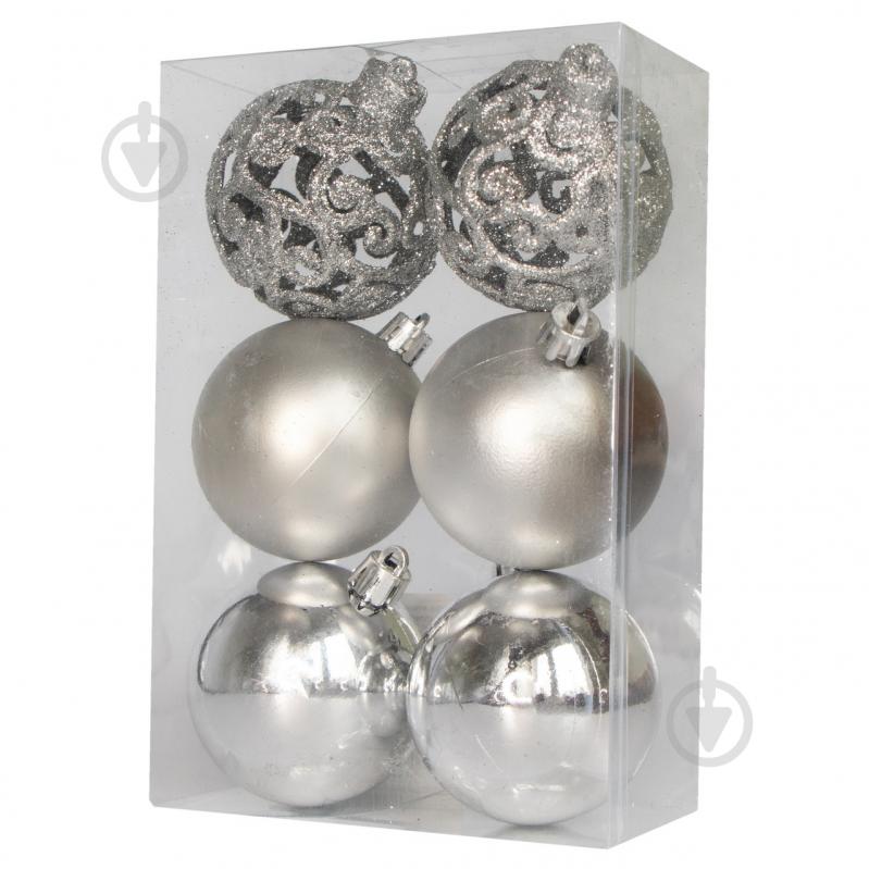 Набор елочных шаров Девилон 251703 d60 мм 6 шт./уп. - фото 1