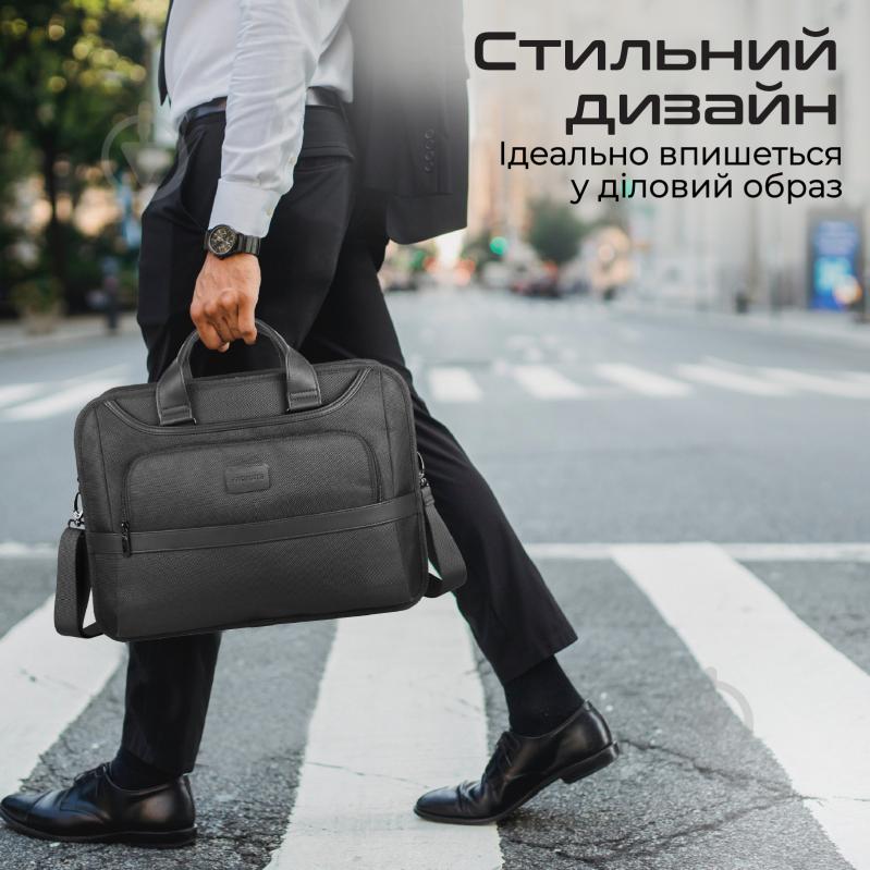 Сумка для ноутбука Promate Paramount-MB 15.6" black (paramount-mb) - фото 4