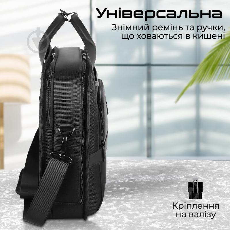 Сумка для ноутбука Promate Paramount-MB 15.6" black (paramount-mb) - фото 5