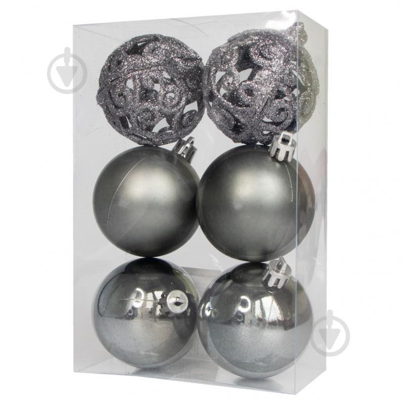 Набор елочных шаров Девилон 251758 d60 мм 6 шт./уп. - фото 1 Набор елочных шаров Девилон 251758 d60 мм 6 шт./уп. - фото 1