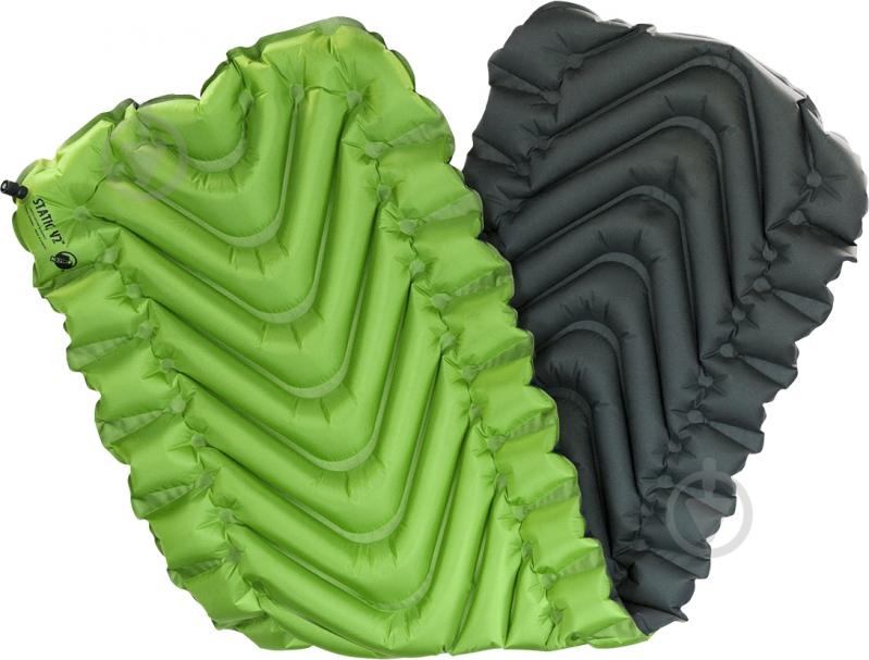 Каремат надувной тактический Klymit Static V 2 Green 183x59x6,5 см - фото 3