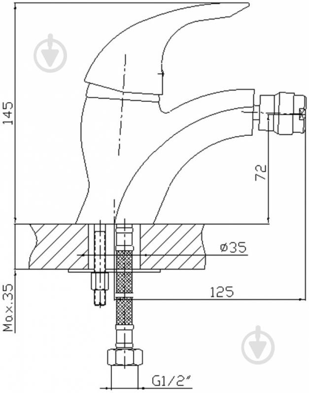 Смеситель для биде Mixxen Ирида HB3540240C - фото 2