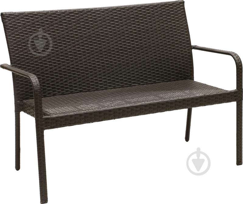 Диван садовый Indigo HYC-005D 63х123 см коричневый - фото 1