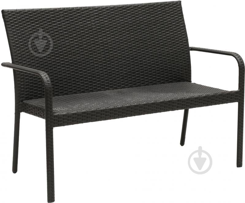 Диван садовый Indigo HYC-005D 63х123 см черный - фото 1