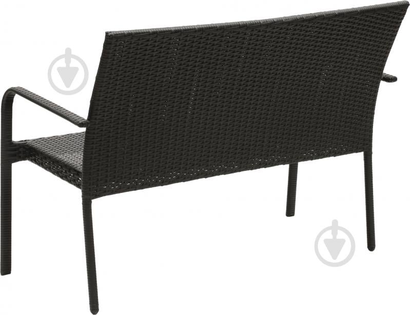 Диван садовый Indigo HYC-005D 63х123 см черный - фото 3