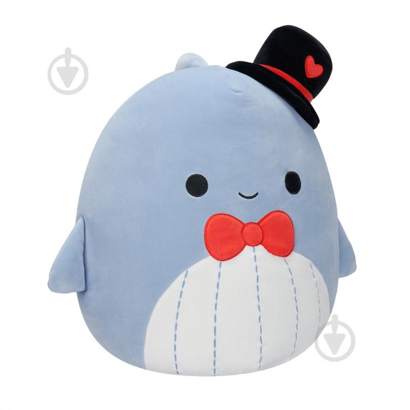 М'яка іграшка SQUISHMALLOWS Синій кит Самір 30 см різнокольоровий SQVA00873 - фото 3