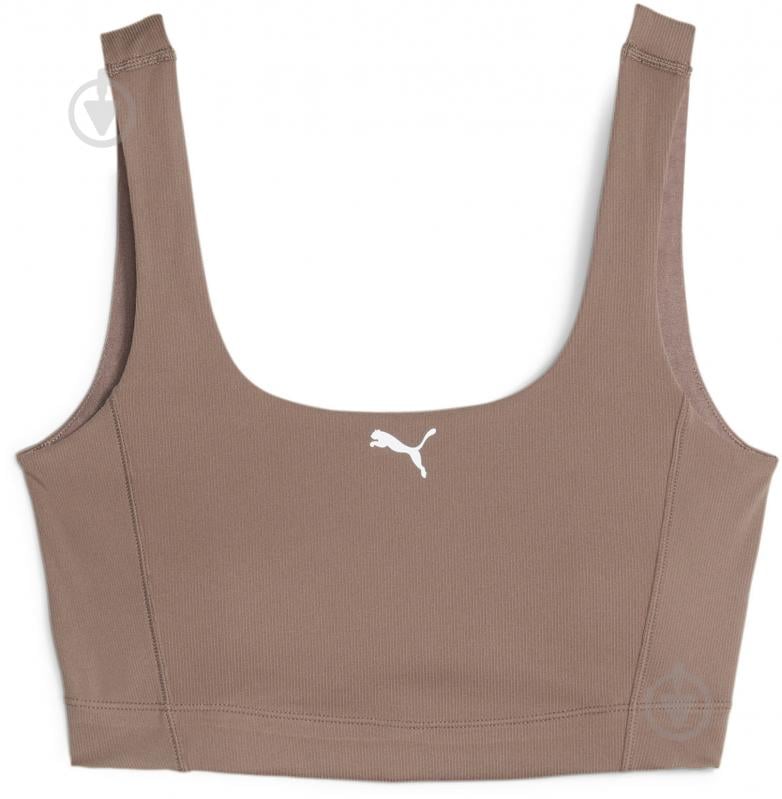 Бра Puma LOW IMPACT CLOUDSPUN RIB/SOLID BRA 52383295 р.S бежевий - фото 1