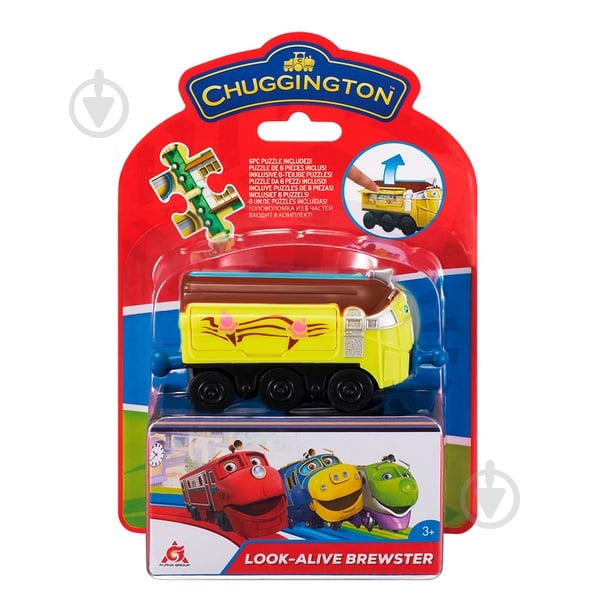 Паровозик Chuggington Фростини с механической функцией и пазлом EU890304 - фото 1