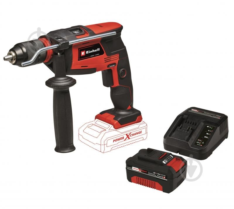 Дриль ударний Einhell акумуляторний PXC TC-ID 18 Li Kit 2.5 Ah 4513960 Set2 - фото 1 Дриль ударний Einhell акумуляторний PXC TC-ID 18 Li Kit 2.5 Ah 4513960 Set2 - фото 1