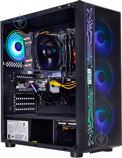 Компьютер персональный Artline Gaming X77 (X77v52Win) black - фото 3