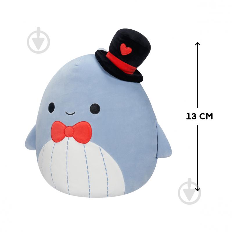 М'яка іграшка SQUISHMALLOWS Синій кит Самір 13 см різнокольоровий SQVA00806 - фото 2