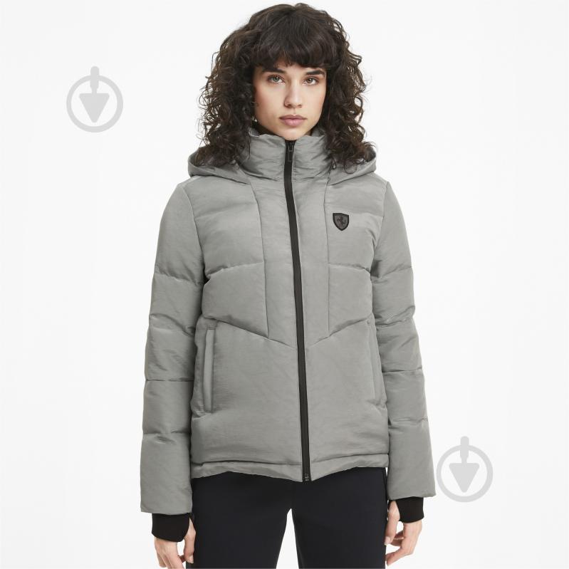 Пуховик Puma Ferrari Style Down Jacket 59804305 р.L серебряный - фото 1