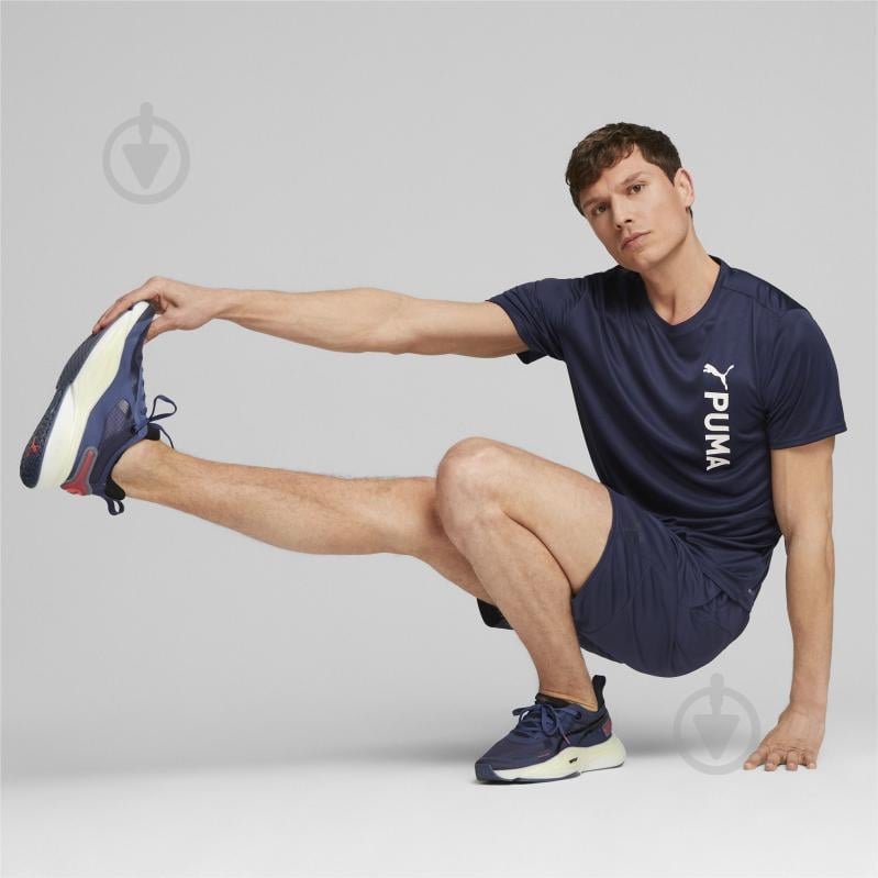 Футболка Puma PUMA FIT POLY LOGO TEE 52384306 р.M синий - фото 4