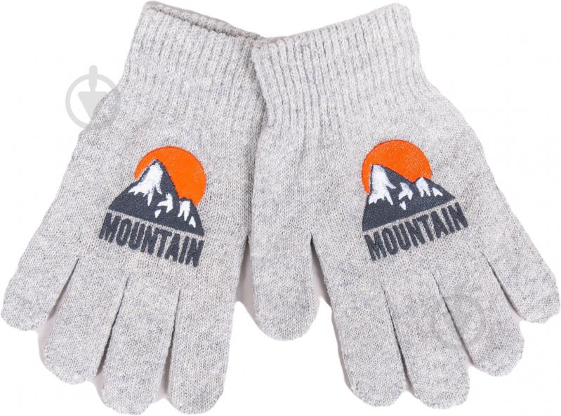 Варежки YO! р.18 серый - фото 1