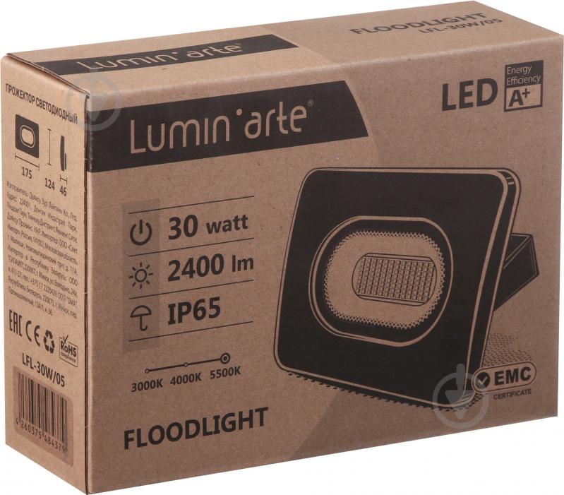 Прожектор LuminArte 30 Вт IP65 черный - фото 4