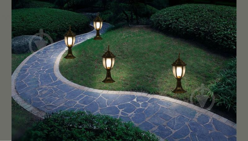 Светильник садовый Victoria Lighting E27 60 Вт IP44 античная латунь Lawn/TL - фото 2