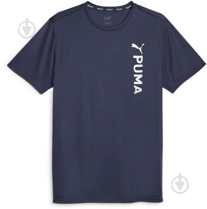 Футболка Puma PUMA FIT POLY LOGO TEE 52384306 р.XL синій - фото 1