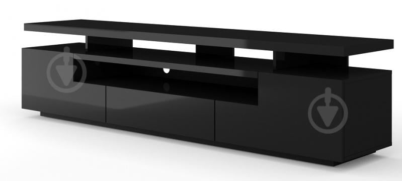Тумба под ТВ BIM Furniture Eva 3д 1950x510x420 мм черный матовый/черный глянец (TV_STAND_EVA_195_BLACK_GLOSS_L) - фото 1 Тумба под ТВ BIM Furniture Eva 3д 1950x510x420 мм черный матовый/черный глянец (TV_STAND_EVA_195_BLACK_GLOSS_L) - фото 1