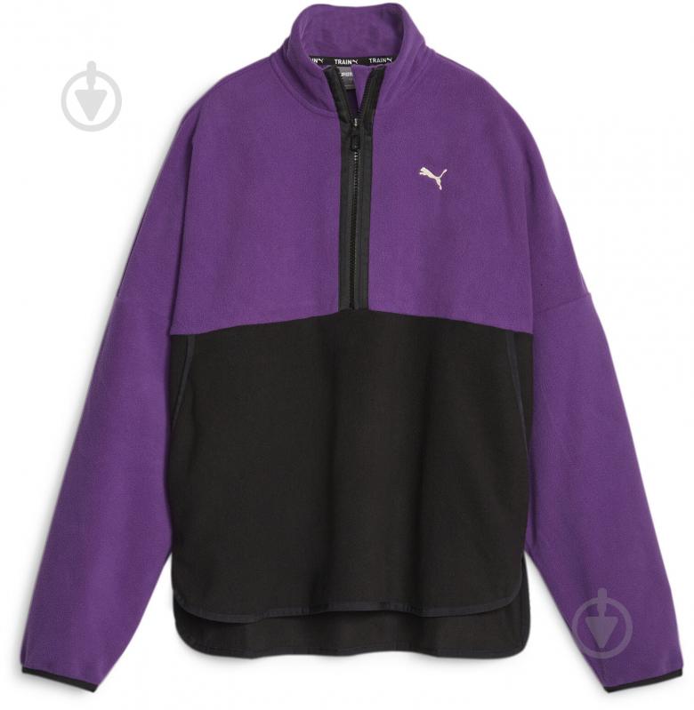 Свитшот Puma PUMA FIT POLAR FLEECE 1/2 ZIP 52385728 р.M фиолетовый - фото 1