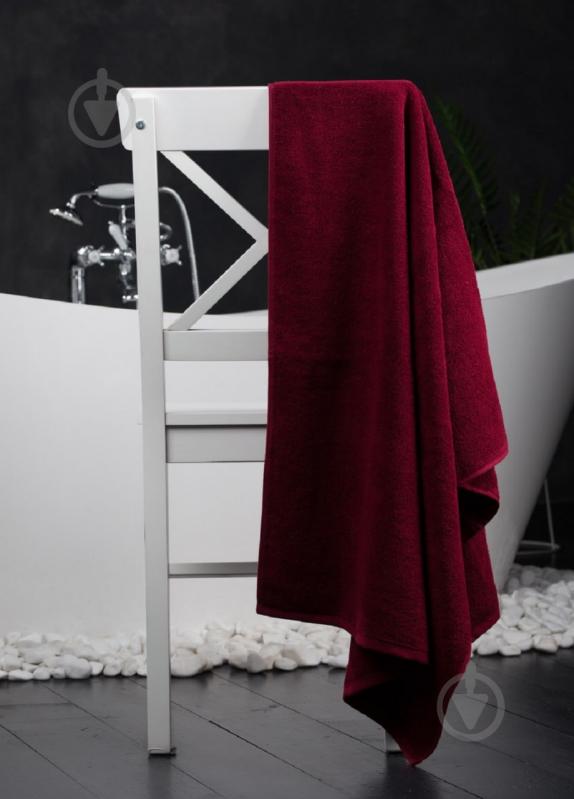 Полотенце махровое 100x150 см бордовый IDEAL TEXTILE - фото 2 Полотенце махровое 100x150 см бордовый IDEAL TEXTILE - фото 2