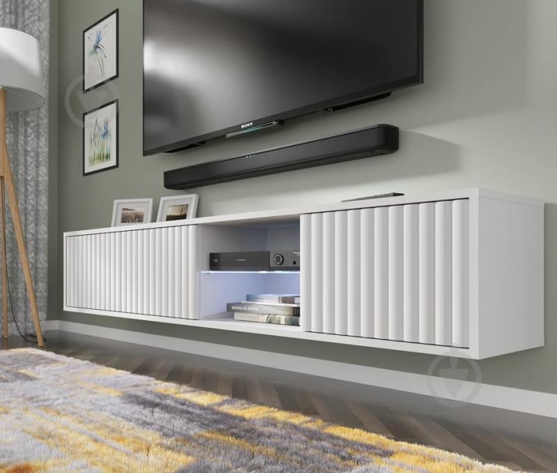 Тумба под ТВ BIM Furniture Mita 3д 1560x310x310 мм белый матовый(MITA_TV_STAND_156_WHITE_MAT) - фото 5 Тумба под ТВ BIM Furniture Mita 3д 1560x310x310 мм белый матовый(MITA_TV_STAND_156_WHITE_MAT) - фото 5