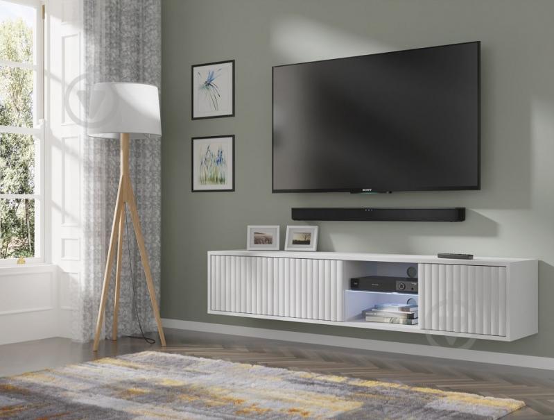 Тумба под ТВ BIM Furniture Mita 3д 1560x310x310 мм белый матовый(MITA_TV_STAND_156_WHITE_MAT) - фото 9 Тумба под ТВ BIM Furniture Mita 3д 1560x310x310 мм белый матовый(MITA_TV_STAND_156_WHITE_MAT) - фото 9