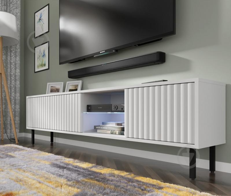 Тумба под ТВ BIM Furniture Mita 3д 1560x310x310 мм белый матовый(MITA_TV_STAND_156_WHITE_MAT) - фото 8 Тумба под ТВ BIM Furniture Mita 3д 1560x310x310 мм белый матовый(MITA_TV_STAND_156_WHITE_MAT) - фото 8