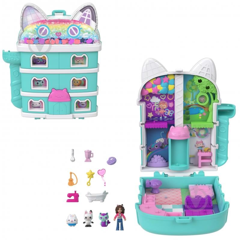 Ігровий набір Polly Pocket Ляльковий будиночок Габбі від Polly Pocket JFV02 - фото 1 Ігровий набір Polly Pocket Ляльковий будиночок Габбі від Polly Pocket JFV02 - фото 1
