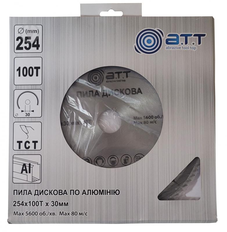 Пиляльний диск A.T.T. по алюмінію 254x30x3 Z100 3610029 - фото 2