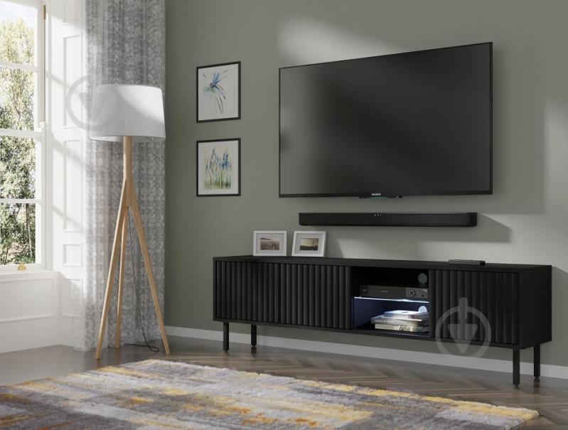 Тумба под ТВ BIM Furniture Mita 3д 1560x310x310 мм черный матовый(MITA_TV_STAND_156_BLACK_MAT) - фото 10 Тумба под ТВ BIM Furniture Mita 3д 1560x310x310 мм черный матовый(MITA_TV_STAND_156_BLACK_MAT) - фото 10