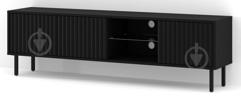 Тумба под ТВ BIM Furniture Mita 3д 1560x310x310 мм черный матовый(MITA_TV_STAND_156_BLACK_MAT) - фото 2 Тумба под ТВ BIM Furniture Mita 3д 1560x310x310 мм черный матовый(MITA_TV_STAND_156_BLACK_MAT) - фото 2