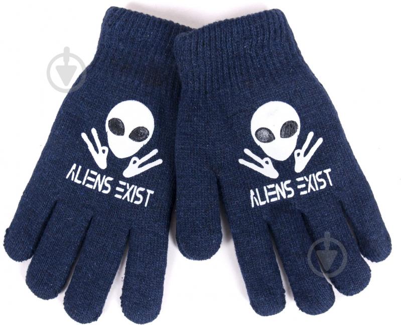 Варежки YO! Alens Exist р.18 синий - фото 1