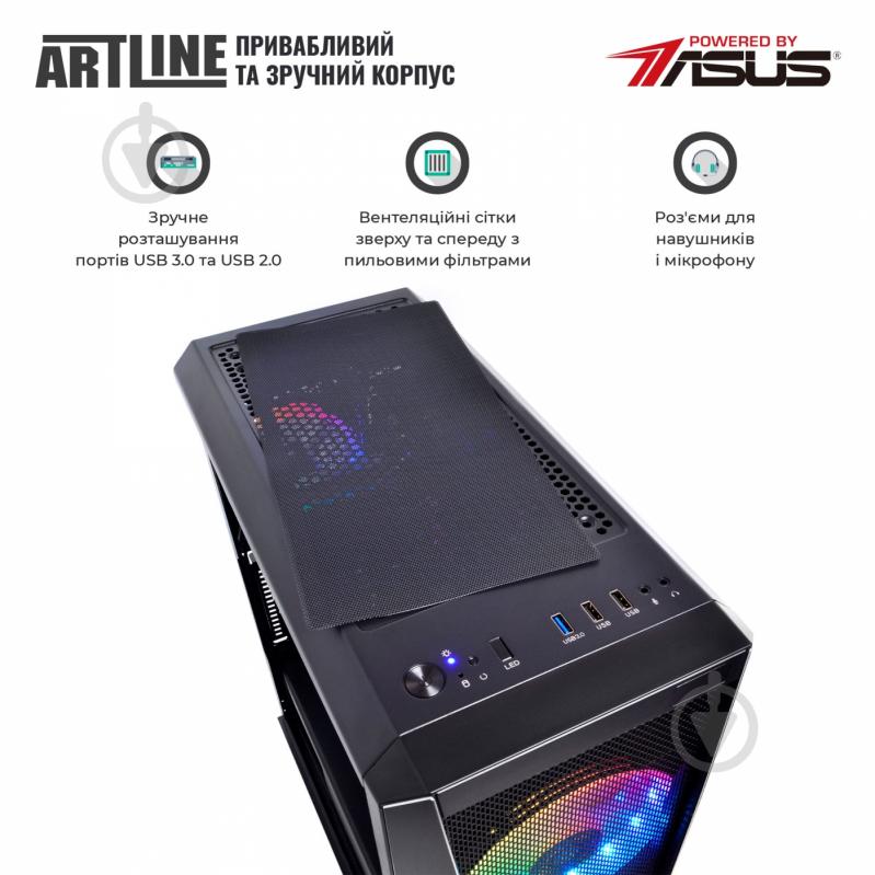 Компьютер персональный Artline (X89v07Win) Gaming black - фото 11