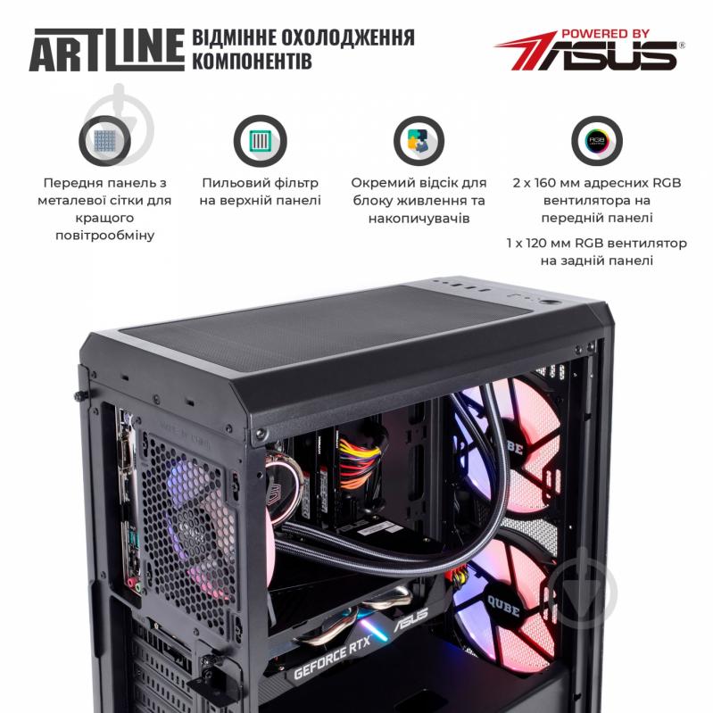 Компьютер персональный Artline (X89v07Win) Gaming black - фото 6