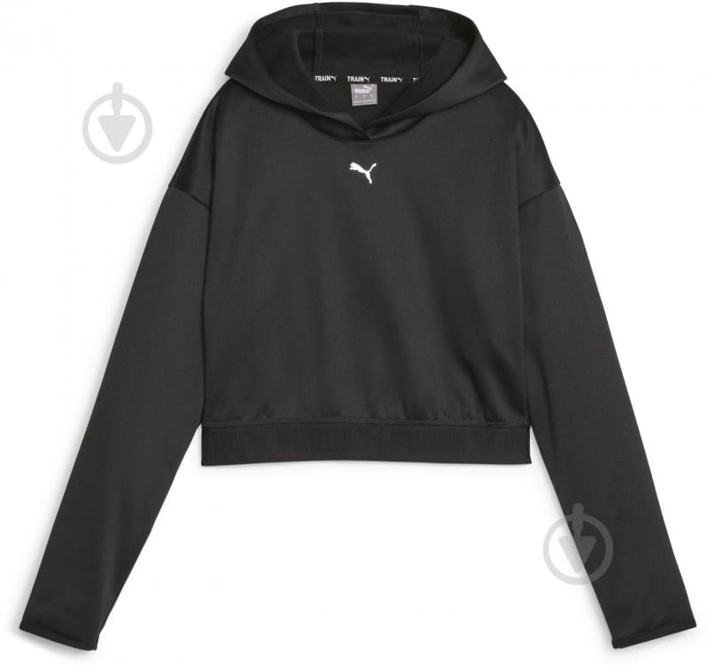 Джемпер Puma PUMA STRONG POWER FLEECE HOODIE 52387601 р.S чорний - фото 1