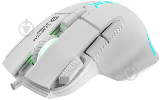 Миша Canyon Fortnax GM-636 RGB Wired white (CND-SGM636W) - фото 1